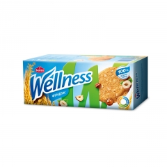 Печенье Wellness цельнозерновое с фундуком и витаминами 210 гр