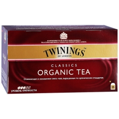 Чай Twinngs черный Органик, короб (25 пак.) 50 гр