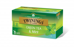 Чай Twinngs зеленый с ароматом мяты, короб (25 пак.) 37,5 грамм