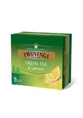 Чай Twinngs зеленый с ароматом лимона (50 пак.) 80 гр