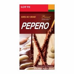 Соломка с шоколадом и миндалем Pepero Peanut 36 грамм