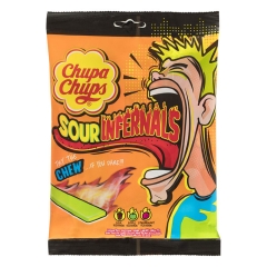Жевательные кислые конфеты Chupa Chups 90 гр