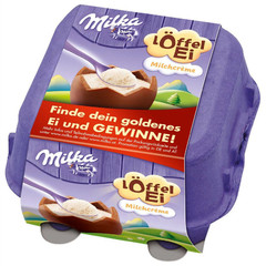 Шоколадные шары Milka Loffel Ei Milchcreme 136 грамм