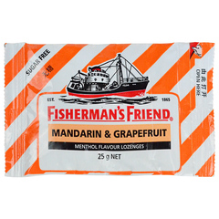 Мятные леденцы Fisherman's Friend со вкусом мандарина 25 грамм