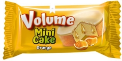 Кекс Volume Mini в какао глазури с апельсиновым соусом 16 гр