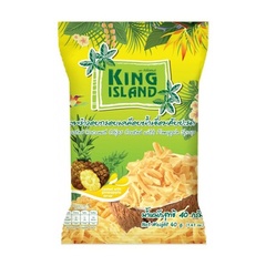 Кокосовые чипсы KING ISLAND со вкусом ананаса 40 грамм