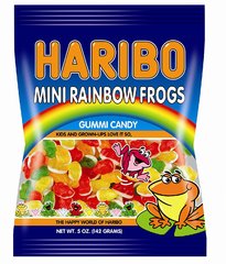 Жевательный мармелад 'HARIBO' Лягушки (Mini Rainbow Frogs) 142 грамма