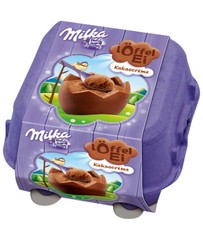 Шоколадные шары Milka Loffel Ei Kakaocreme 136 грамм