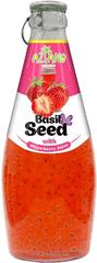 Нектар Aziano Клубники с семенами базилика 30% Strawberry Juice withe Basil seed Drink 290 мл