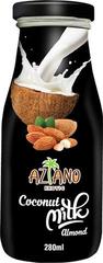 Кокосовое молоко Aziano с миндалем Coconut milk original with Almond 280 мл
