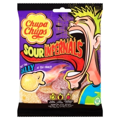 Жевательные кислые конфеты Chupa Chups (sour infernals Jelly) 150 гр
