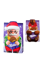 Подарочный набор Milka Микс Дед Мороз и Медведица 152 грамма
