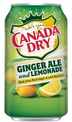 Напиток CANADA DRY GINGER ALE&LEMONADE имбирьный эль-лимонад 355 мл
