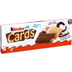 Вафли Kinder с молочным шоколадом и какао начинкой Детские открытки 128 гр