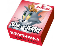 Конфеты жевательные Tom and Jerry Клубника 11,5 грамм