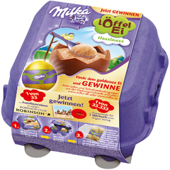 Шоколадные шары Milka Loffel Ei Haselnuss 136 грамм