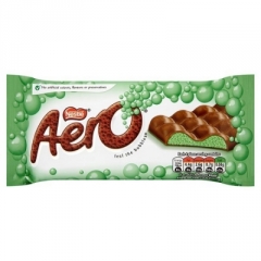 Молочный пористый шоколад Nestle Aero Перечная мята 90 гр