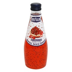 Basil seed drink Pomegranate flavor 'Напиток Семена базилика с ароматом гранат' 290 мл