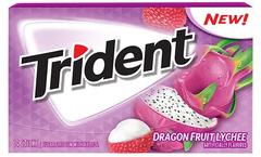 Жевательная резинка Trident Dragon Fruit Lychee 30 грамм
