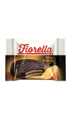 Вафли Fiorella в темном шоколаде с апельсином 20 гр