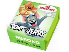 Конфеты жевательные Tom and Jerry Яблоко 11,5 грамм